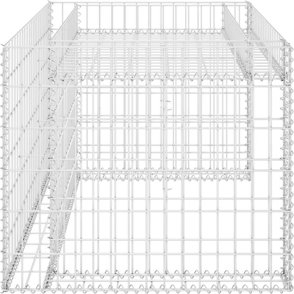 vidaXL Garage tondeuse à gazon lit surélevé 110x80x60 cm Fil en acier
