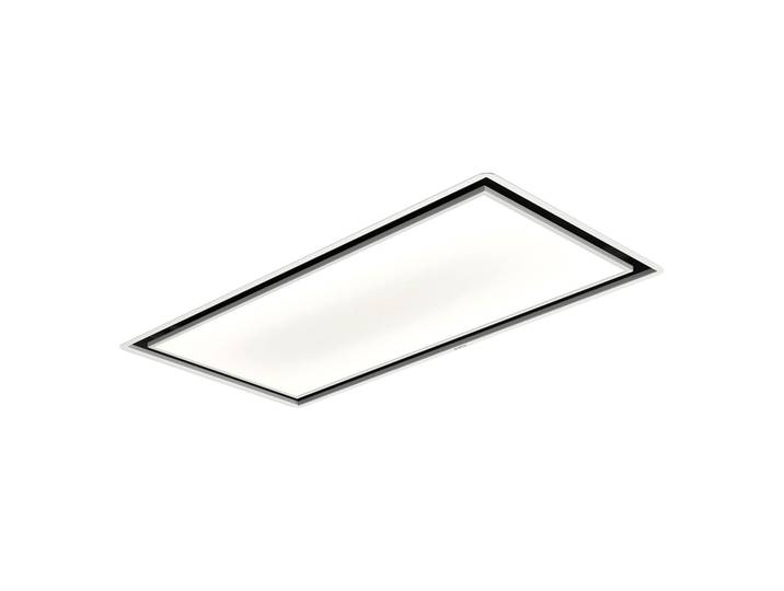 ELICA hotte au plafond SKYDOME (Moteur H 16 cm - Acier Inox et verre)