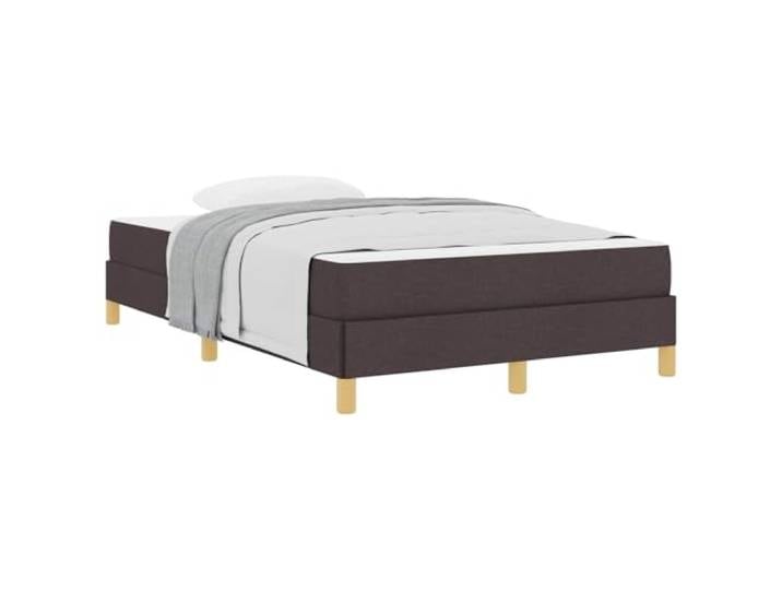 KKgypkn Boxspringbett mit Matratze Dunkelbraun 120 x 190 cm Stoff, Boxspringbett mit Matratze 120x190, Dunkelbraun Stoff