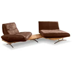 KOINOR Ecksofa Marilyn Leder Beige Muskat
