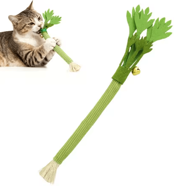 Inspire Curations CrunchyCelery Catnip Chew & Kicker Toy For Dental Care 1pcs