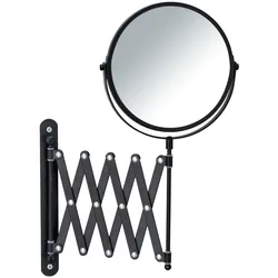 WENKO Kosmetik-Wandspiegel Teleskop Exclusiv Schwarz