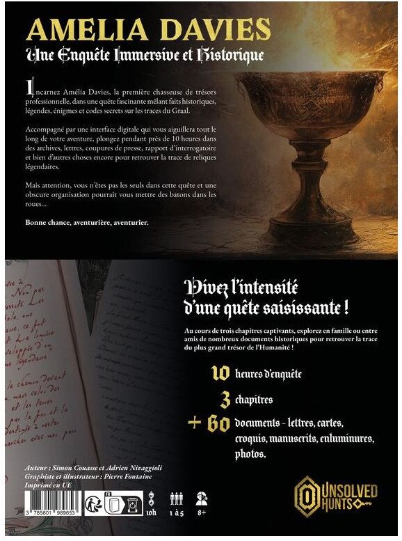 Unsolved Enigmas AMELIA DAVIES - La quête du Graal
