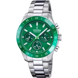 Festina Quarz Unisex Keramik F20693/5 - grün,silber - 39mm