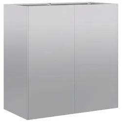 Helloshop26 - Moderner Pflanzkasten für den Außenbereich großes Volumen 80 x 40 x 80 cm aus verzinktem Stahl