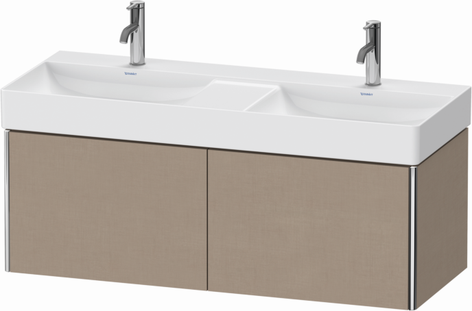 Duravit XSquare Waschtisch-Unterschrank XS406407575 118,4x39,7x46cm, 2 Auszüge, Leinen