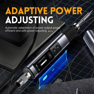 Uplifted Goods Adjustable Temperature Soldering Iron Kit For Precision Welding And Repair Work hs 02a 6 Tips us Plug