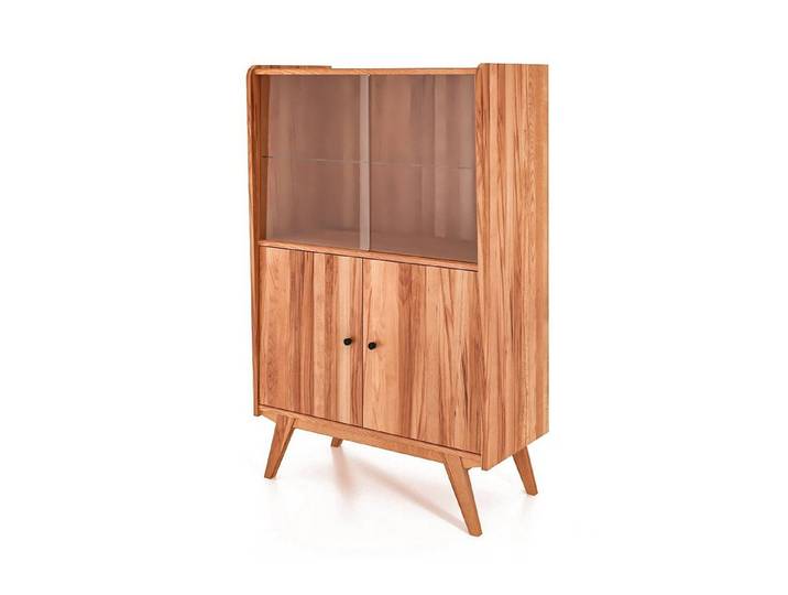 byoak Vitrine RETRO aus Massivholz, Naturgeölt