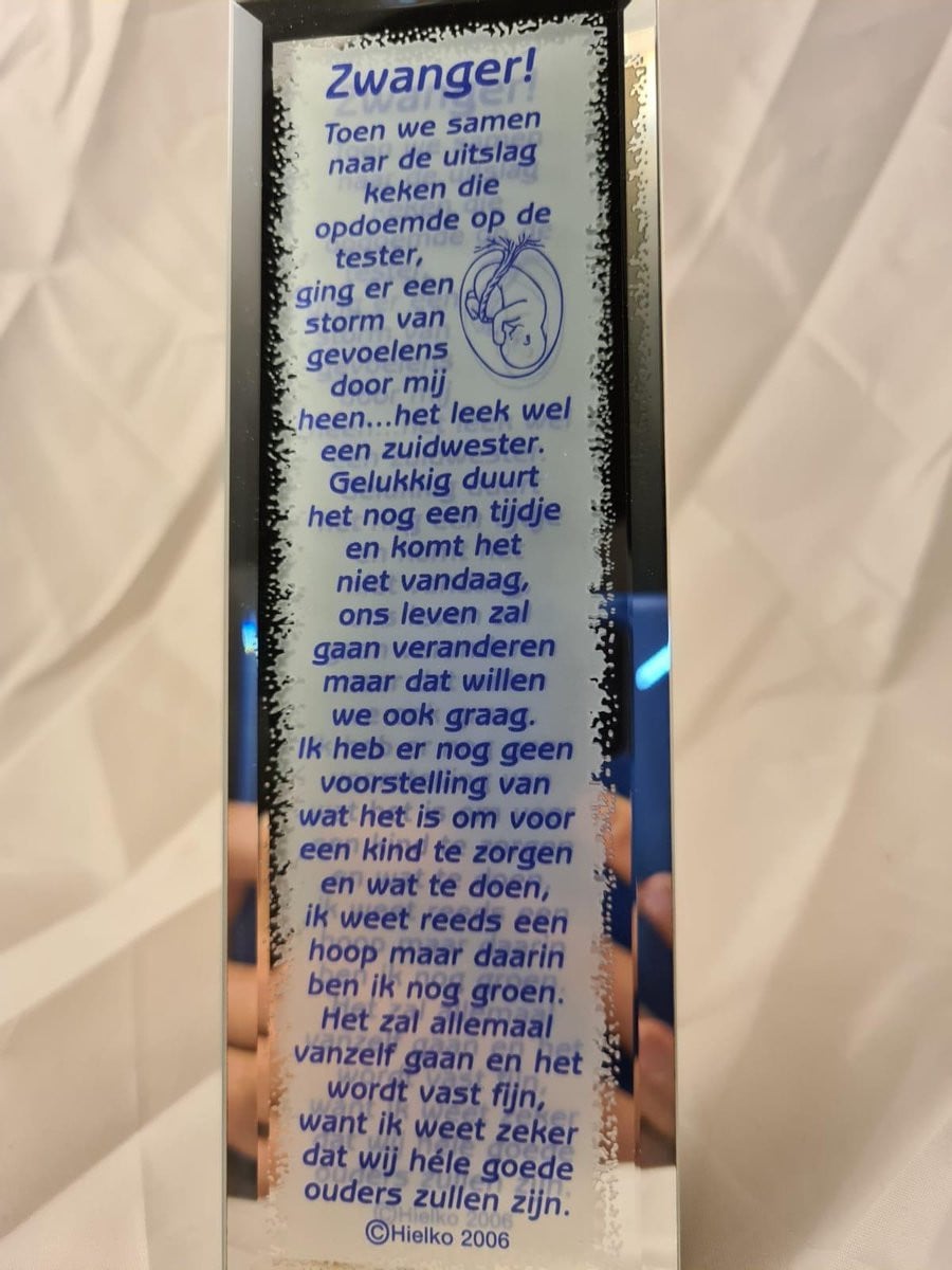 Rawa Geschenken Gedicht Spiegel Zwanger voor Volwassenen
