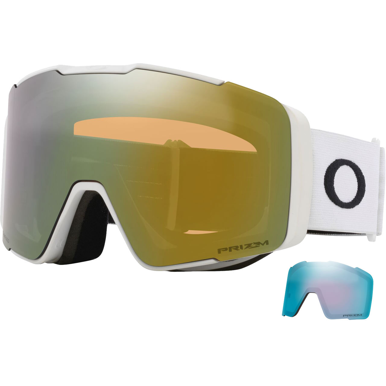 Oakley Line Miner Pro M matte white / Prizm Sapphire Iridium + Ersatzscheibe