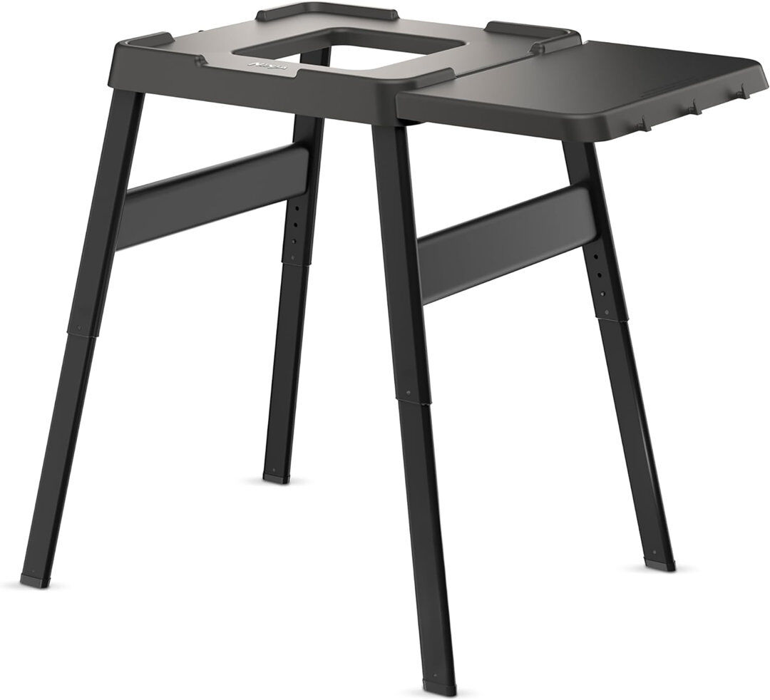Ninja Woodfire Universal Adjustable Stand & Side Table - 4718J800EUUK Matte Black 86cm H X 107cm W X 66cm D
