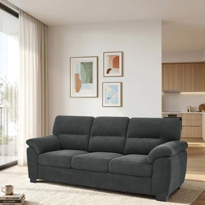 Unbranded "81"" W Polyester/Foil Fabric Sofa, Upholstered 3 Seat Couch for Living Room"