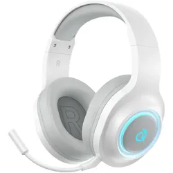 QCY Heroad V200 Tri-Mode Gaming-Kopfhörer mit 7.1-Sound, 240 Stunden Akkulaufzeit und abnehmbarem Mi (Kabelgebunden, Kabellos), Gaming Headset, Weiss