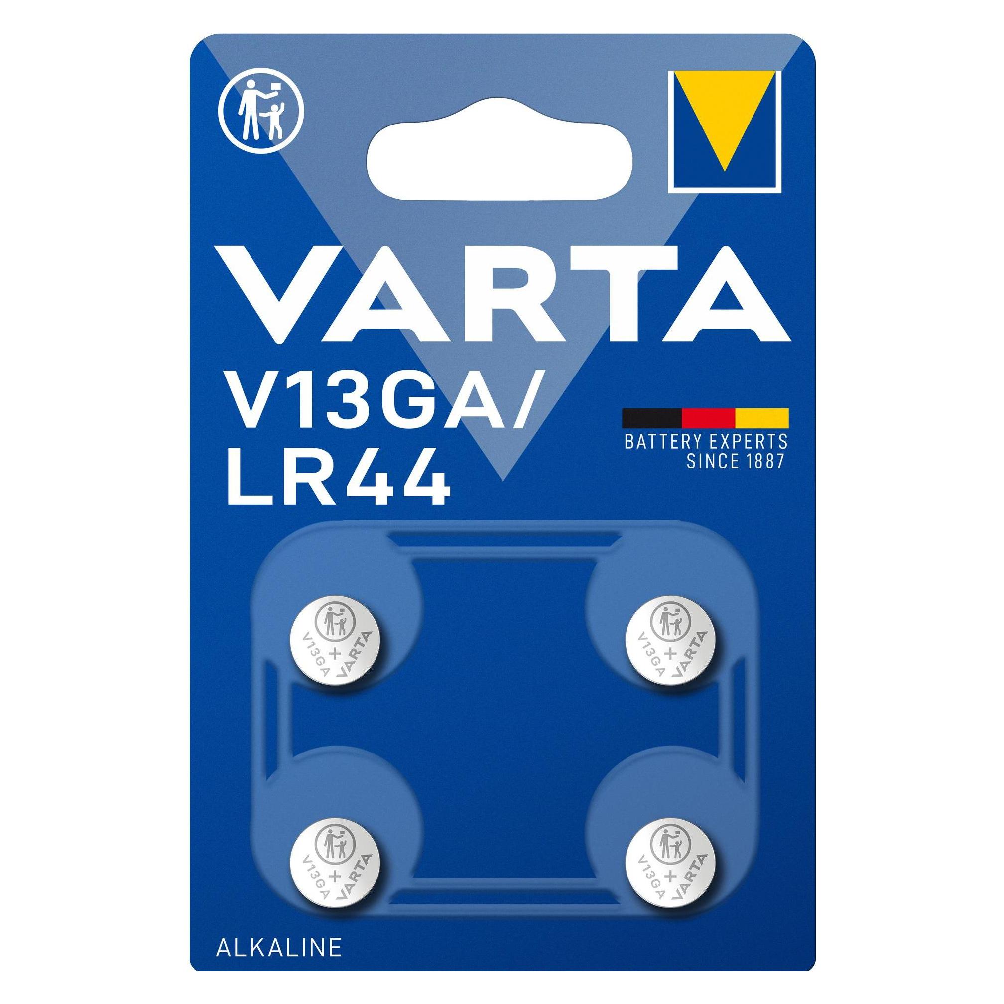 Varta V13GA (4 Stk., LR44, 130 mAh) (04276 101 404)