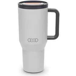 Audi Thermobecher Strohhalm hellgrau 3292500200