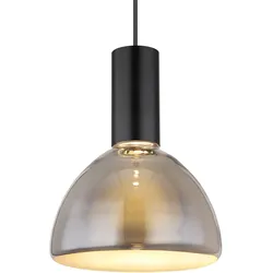 Pendelleuchte Hängelampe Deckenlampe Wohnzimmerlampe Glas Rauchfarbe D 17 cm