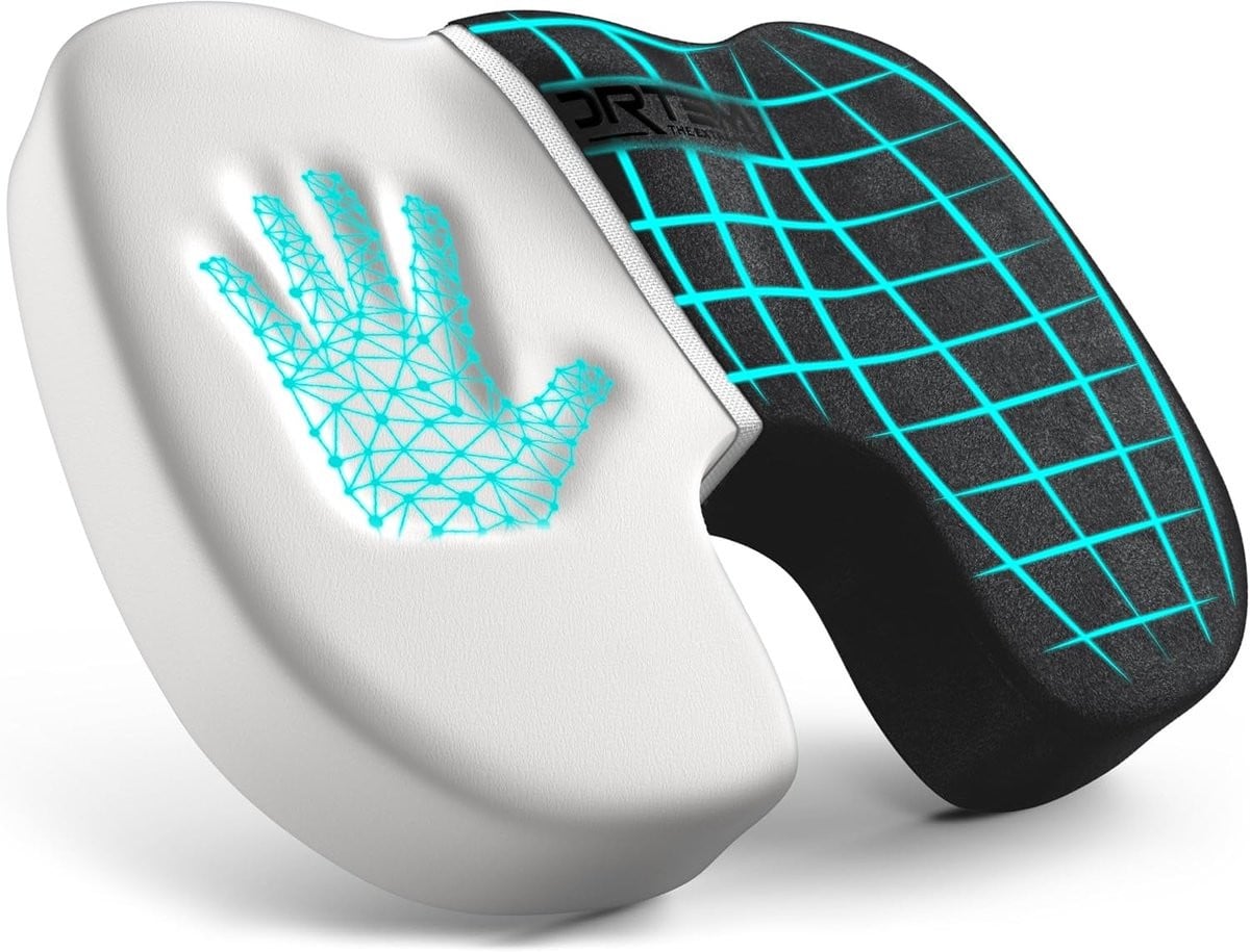Zitkussen Zwart - Ergonomisch U-vormig Geheugenschuim voor Comfortabel Zitten - Groot
