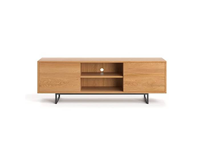 Danzz Moderner Vindue-Schrank aus Massivholz 200x50 cm, im unterschiedlich Größen, im Loft-Stil, ochwertige handgefertigte Möbel aus Eichenholz