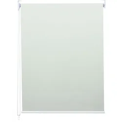 Rollo MCW-D52, Fensterrollo Seitenzugrollo Jalousie, Sonnenschutz Verdunkelung blickdicht 90x160cm ~ creme