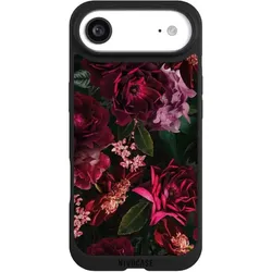 Nivocase Handyhülle für Apple iPhone Air Hülle NIVOpure Case Schwarz Blumen Blüte Rose (Apple iPhone Air), Smartphone Hülle, Schwarz