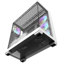 Darkflash Tech DS900 (ATX, ITX, Mini-ATX), PC Gehäuse, Weiss