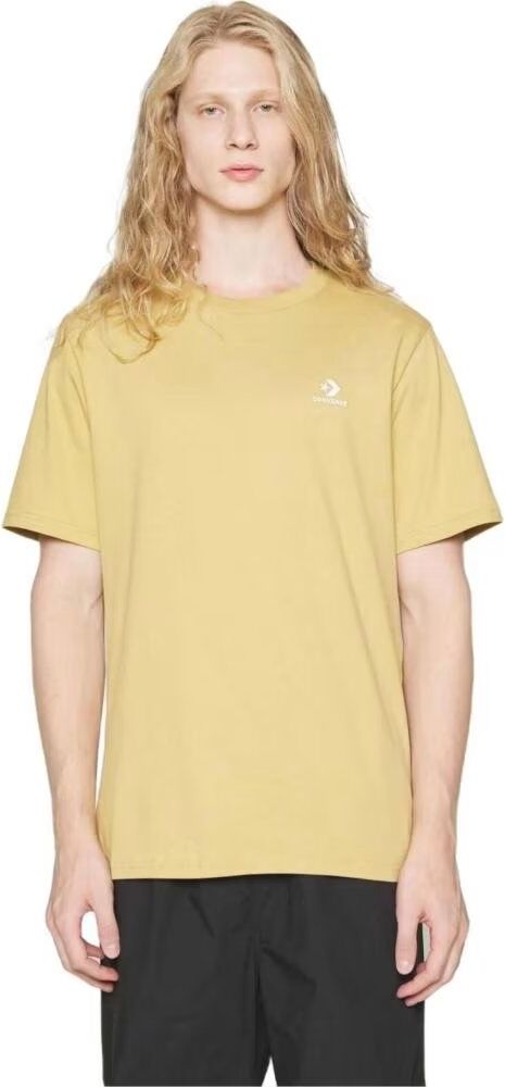 Camiseta Converse De Manga Corta Unisex Amarillo M Hombre
