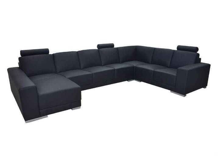 JVmoebel Wohnlandschaft Elegante Eckcouch im modernen Textildesign mit Lederbezug, Made in Europa