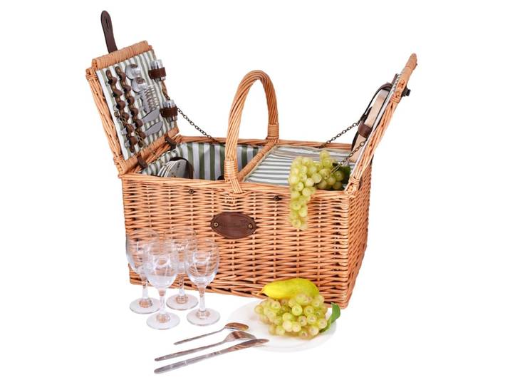 Panier pique-nique en osier saint-rémy - 4 personnes