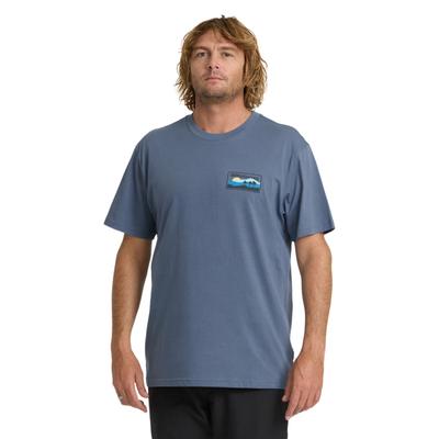 T-Shirt BILLABONG "Range A/DIV Premium", Herren, Gr. S, blau (china blau), Obermaterial: 100% Baumwolle., Shirts T-Shirt