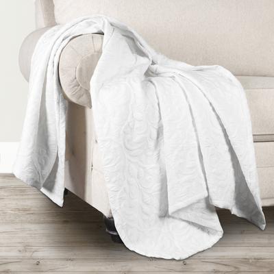 Superior Vineyard Cotton Blend Matelasse Woven Throw Blanket