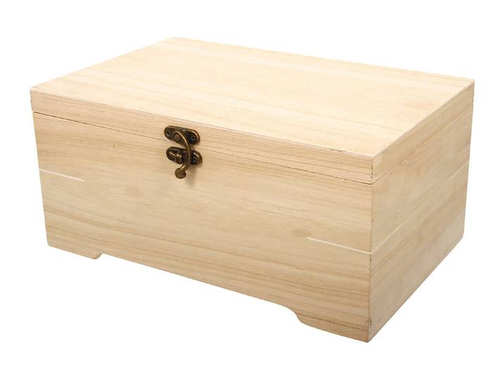 Rayher Holz-Schatulle mit Einsatz 28 × 18 × 13.5 cm 6 Fächer