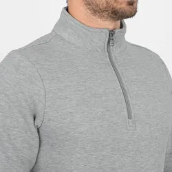 Jako Ziptop Organic Sweatshirt Unisex - hellgrau meliert - 4XL