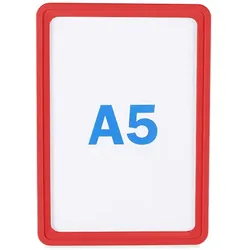 Plakatrahmen, Kunststoff rot | A5