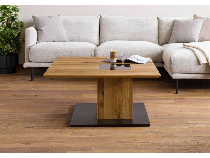 Couchtisch Wildeiche 95x95x45 natur geölt LINDAU #03
