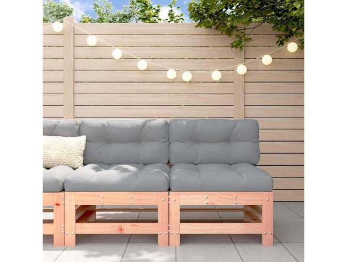 Brun Canapés centraux de jardin 2 pcs bois massif douglas - Siège de balcon LV67339