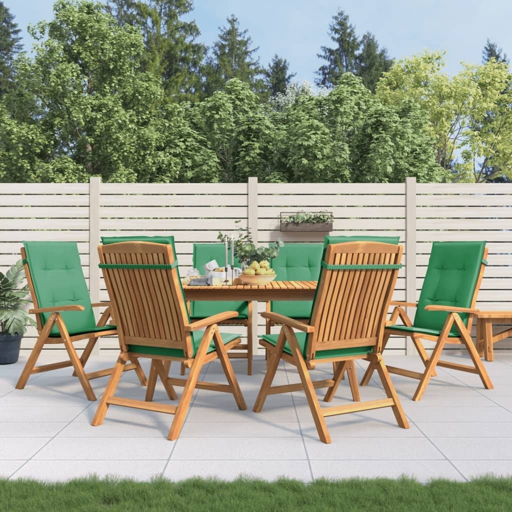 Maison Exclusive - Klappstühle Verstellbar mit Kissen 6 Stk. Massivholz Teak