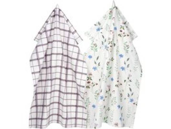 LIVARNO® Lot de 2 torchons 50 x 70 cm (Lilas)