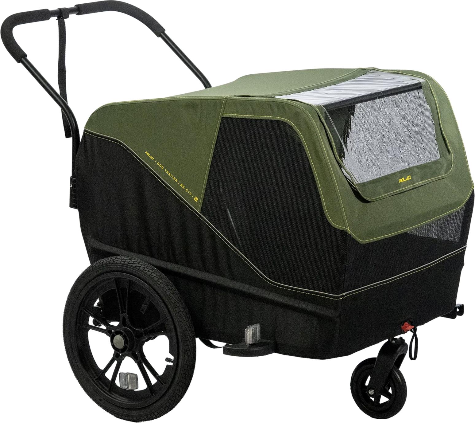 XLC Hundeanhänger Dog Medium BS-C12 16" Moosgrün 25kg