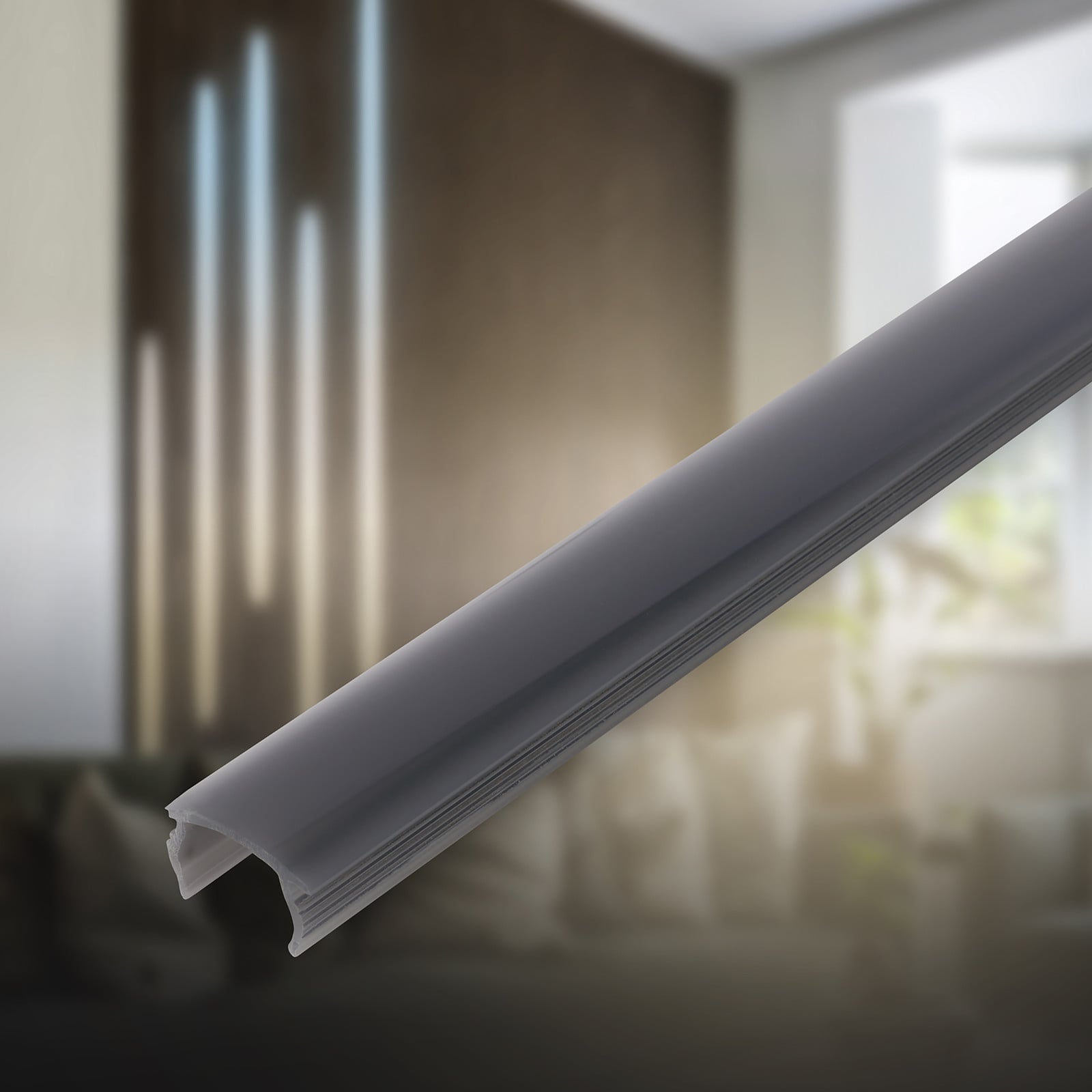 home24 LED-profiel Pimp your Panel zwart, 2 cm