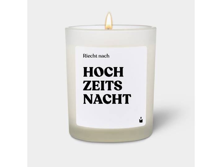 Duftkerze Weiss Woody Riecht nach Hochzeitsnacht