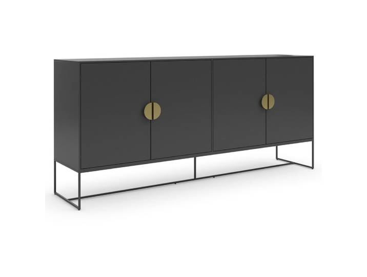 Buffet avec 4 portes anthracite