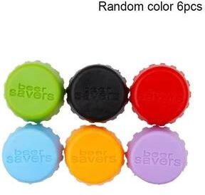 Inspired Finds Creative Silicone Bottle Cap Covers For Beer, Wine, And Condiments 6pcs