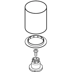 hansgrohe Griff Axor Starck für Wannenmischer 96298000 chrom