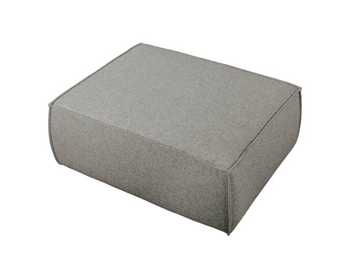 Repose-pieds capitonné 100 x 45 x 70cm Gris Tissu Hevi: Gris