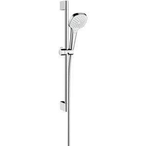 hansgrohe Brausegarnitur Croma Select E Vario, 160cm Duschschlauch & 65cm Duschstange, verchromt