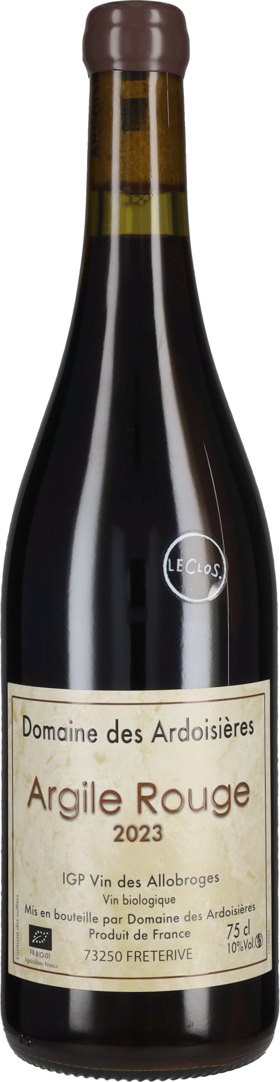 Argile Rouge Domaine des Ardoisieres 2023