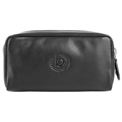 Schlüsseltasche BUGATTI "BUGATTI Herren, Damen SIMBIOSI echt Leder", Damen, schwarz, Leder, glänzend, Kleinlederwaren, echt Leder