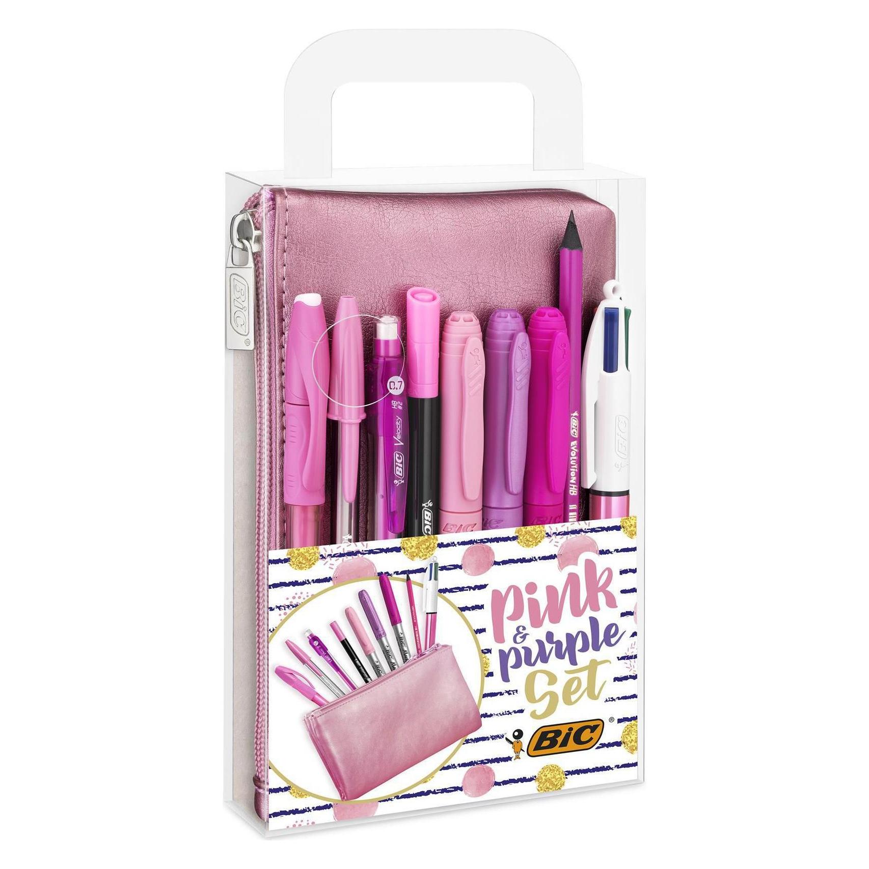 Bic Pink & Purpleset (9x) (964280)