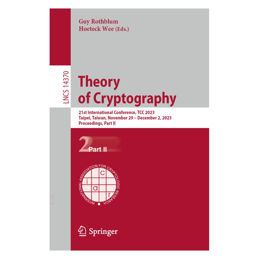 Springer Theory of Cryptography (Englisch, Softcover, Guy Rothblum, Hoeteck Wee) (56979820)