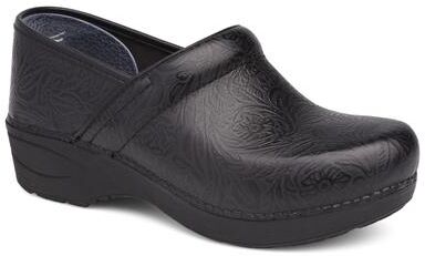 Women's XP 2.0 Clog by Dansko in Black Tooled Floral (Size 39 M)